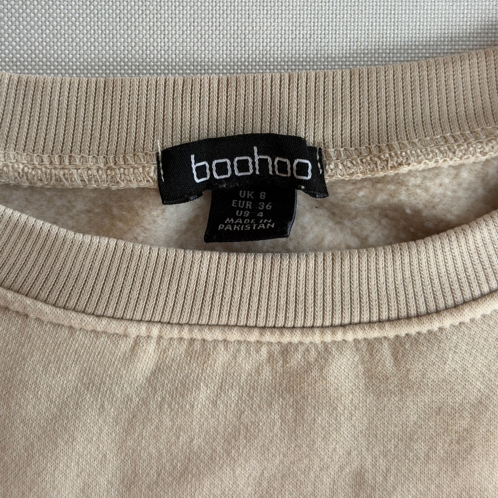 Boohoo DSGN Studio Sports Bubble Slogan Oversized Sweatshirt - Picture 4 of 6